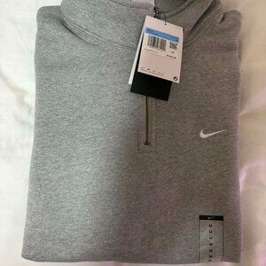 Nike Men's Size M Grey Half Zip Sweatshirt